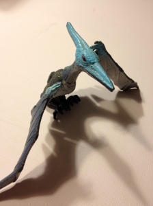 Jurassic Park Pteranodon longiceps perched up on it's wingtips. Niiiice and realistic...